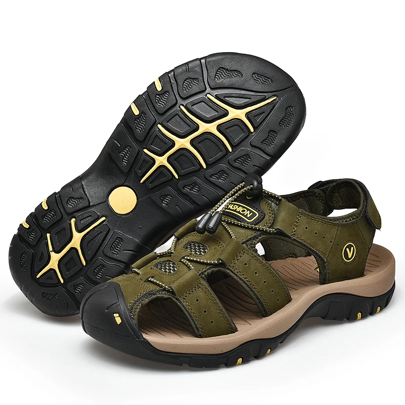 

Summer mens sandal pakistan men outdoor man slipper leather beach shoes real leather large size chappals and sandals
