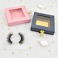 

Eyelash Packaging Box Lash Boxes Packaging Private Label Faux Mink Lashes Strip drawer Empty Case