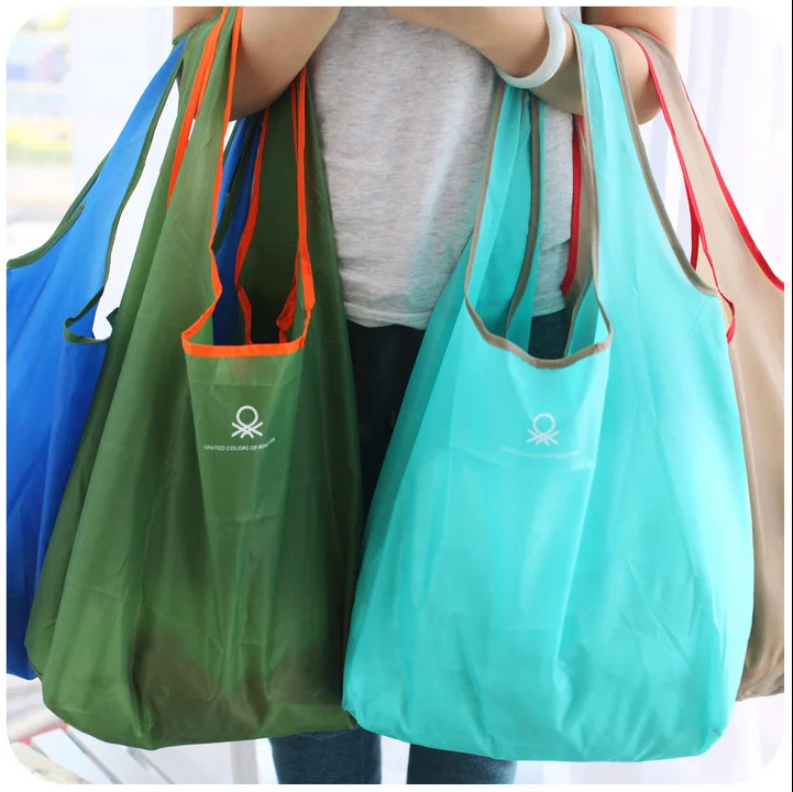

2020 Large capacity portable Multi-colored shopping bag new Customizable logo tote bag