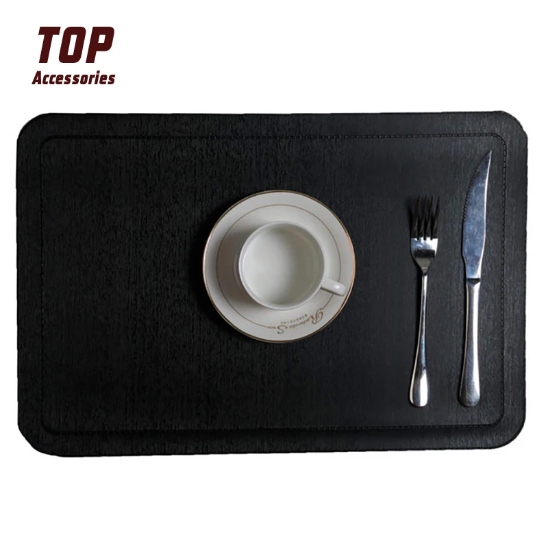 

High Quality Custom Size and Logo Leather Desk Pads Rectangle Leather Placemats