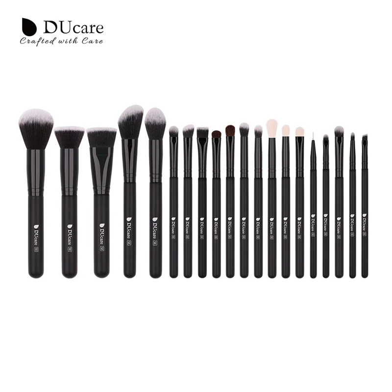 

Original DUcare DF2052 black High quality classic 20 pieces makeup brush set, Green