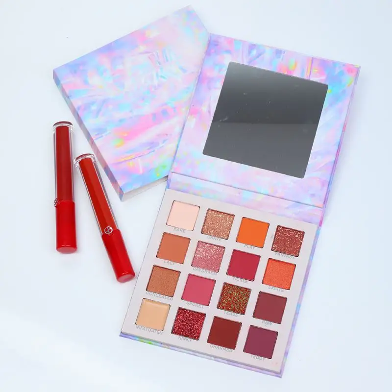 

Professional 16 Colors Cleopatra Glitter Color Private Label Eyeshadow Palette