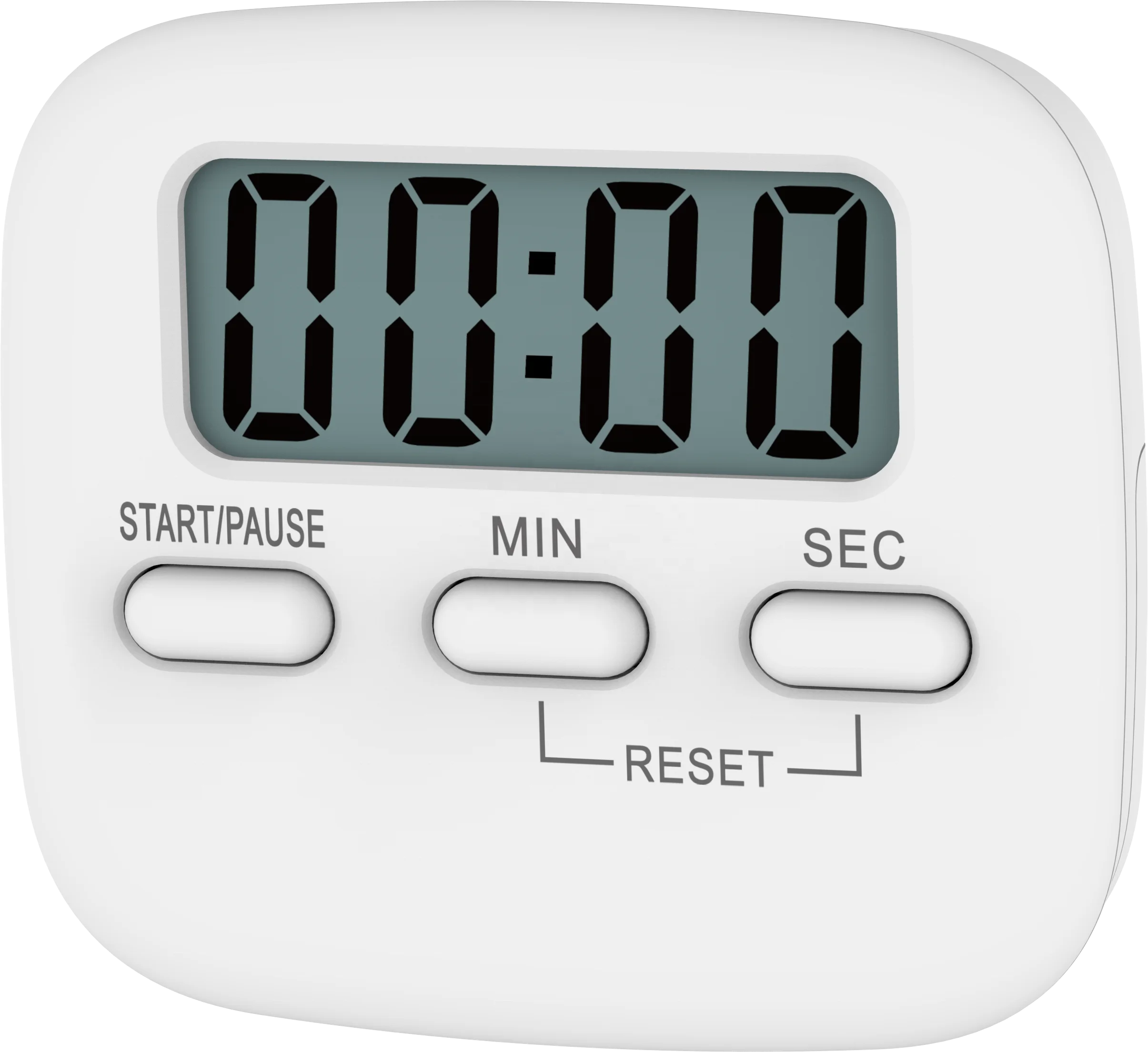 

Kitchen Timer battery digital countdown timer lcd screen kitchen countdown timer, White
