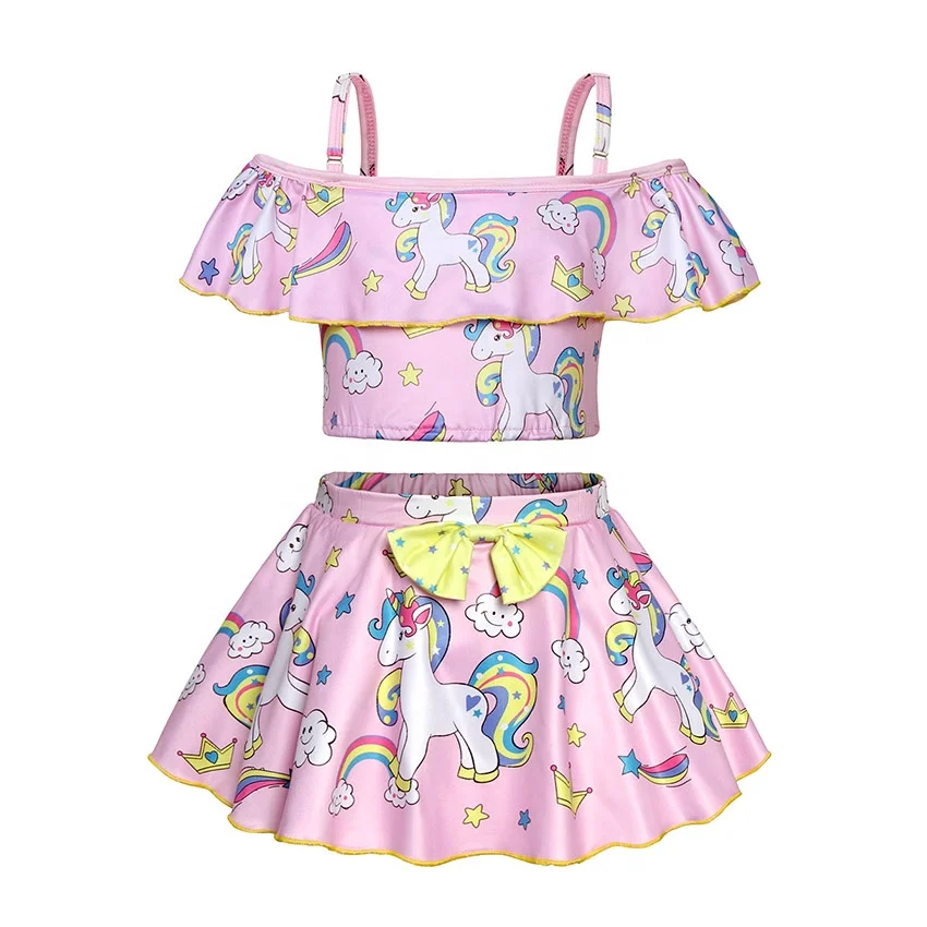 

Hot Baby Child Swimsuit Toddler Swimsuit Beach Swimsuit Bikini Bow Costume, Pink