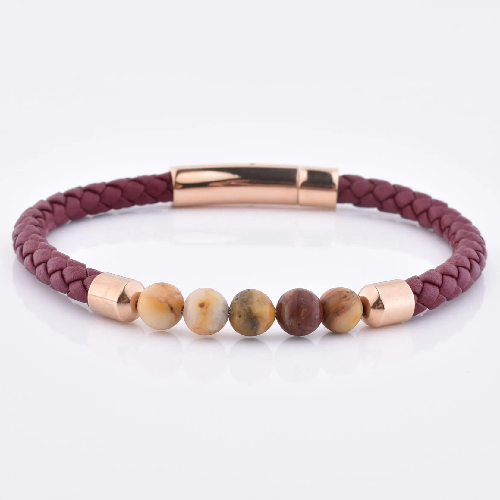 

New Products Mens And Gold Bead Womens Cuff Leather Bracelet Charm