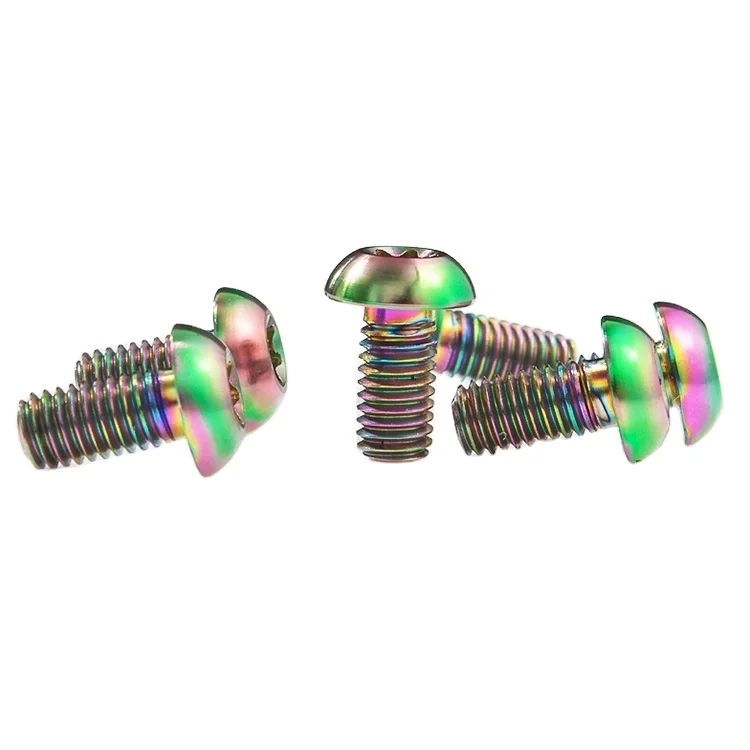 

Factory supply Gr5 ISO7380 button head titanium screw