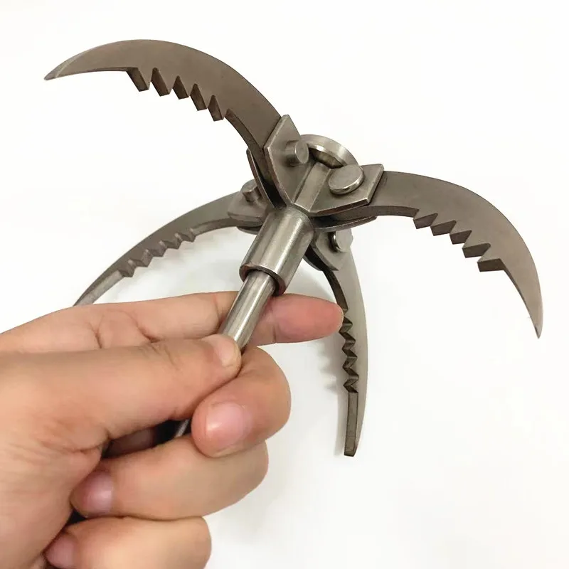 Waterproof Capsule Case Mini Grappling Hook Multifunction Titanium Hand Tool for Emergency