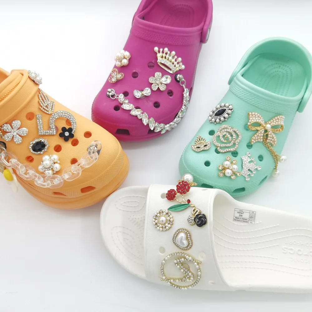

Designer Shoes Charms Luxury Metal DIY For Garden Shoes Decoration Accessories