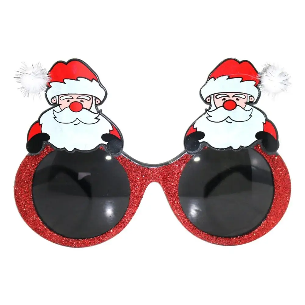 Christmas Party Glittery Sparkly Sunglasses Funny Cartoon Santa ...