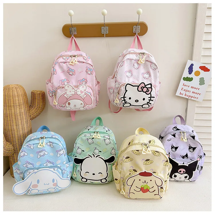 

New Cartoon Kuromi Sanrio Backpack Casual Large Capacity Travel School Sanrio Backpack Bag