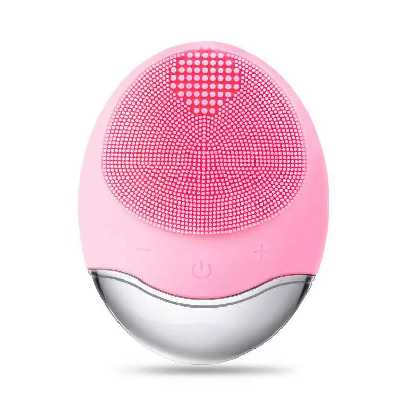 

Wireless Charging Facial Washer Ultrasonic Silicone Facial Cleaner Waterproof