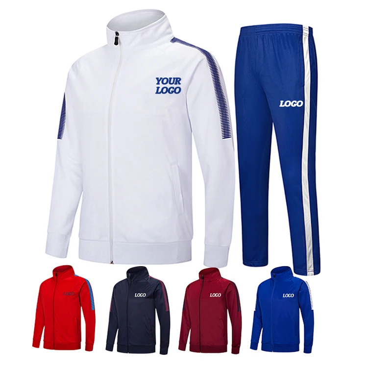 

Fitted Sweatsuit 2 Piece Custom Mens Sport Jogging Suits Plain Tracksuit, 5 colors in stock can choice