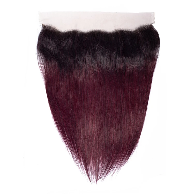 

High Quality Factory Outlet 13*4 1B/99J Top Closure Human Hair Lace Front Closure