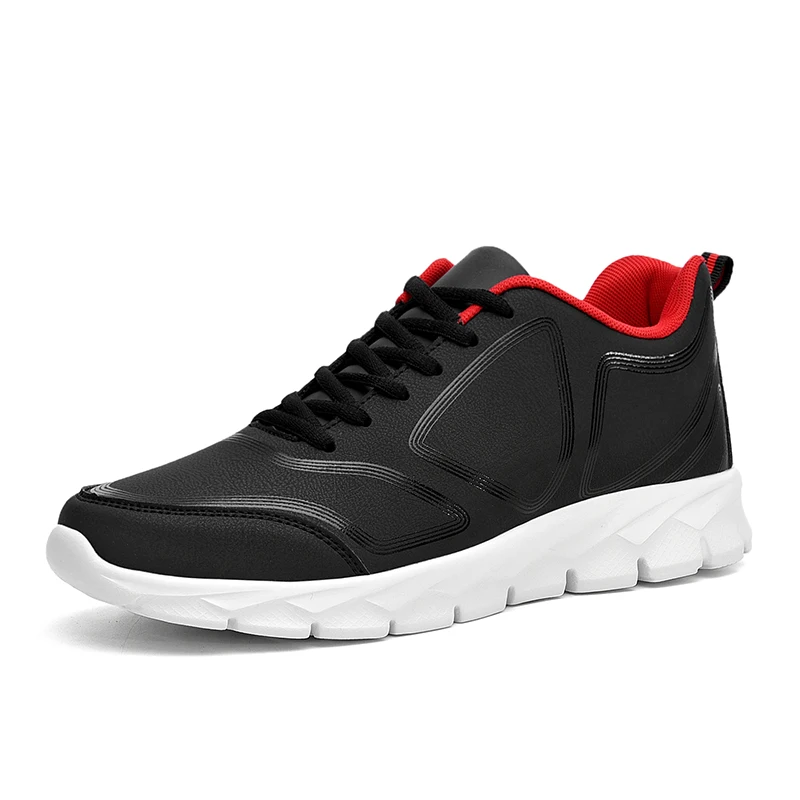 

Men sports shoes Large size shoes men fashion sneakers running shoes, Black+red/grey+green