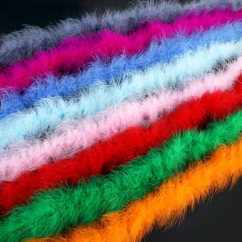 

Facoty Direct Sell Fluffy Turkey marabou boa plumas feathers for crafts Decoration and Carnival costumes