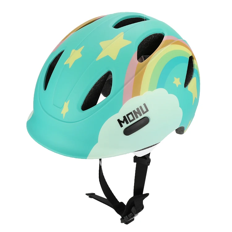 

MONU China Wholesale Open Face Racing Cycle Sports With Camouflage Color For Children Boys Girls Bike Helmet For Kids, Green