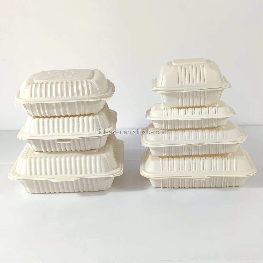 

Degradable disposable plastic corn starch food box biodegradable