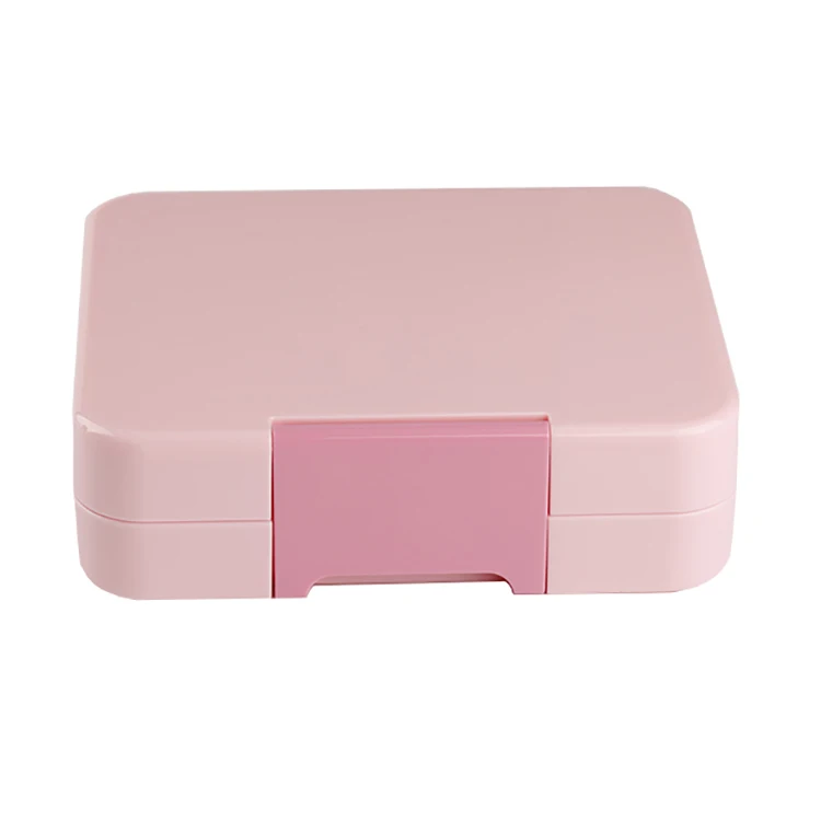 

Durable BPA free tritan material 4 dividers SNACK box kids lunch bento, Pink,blue or customized