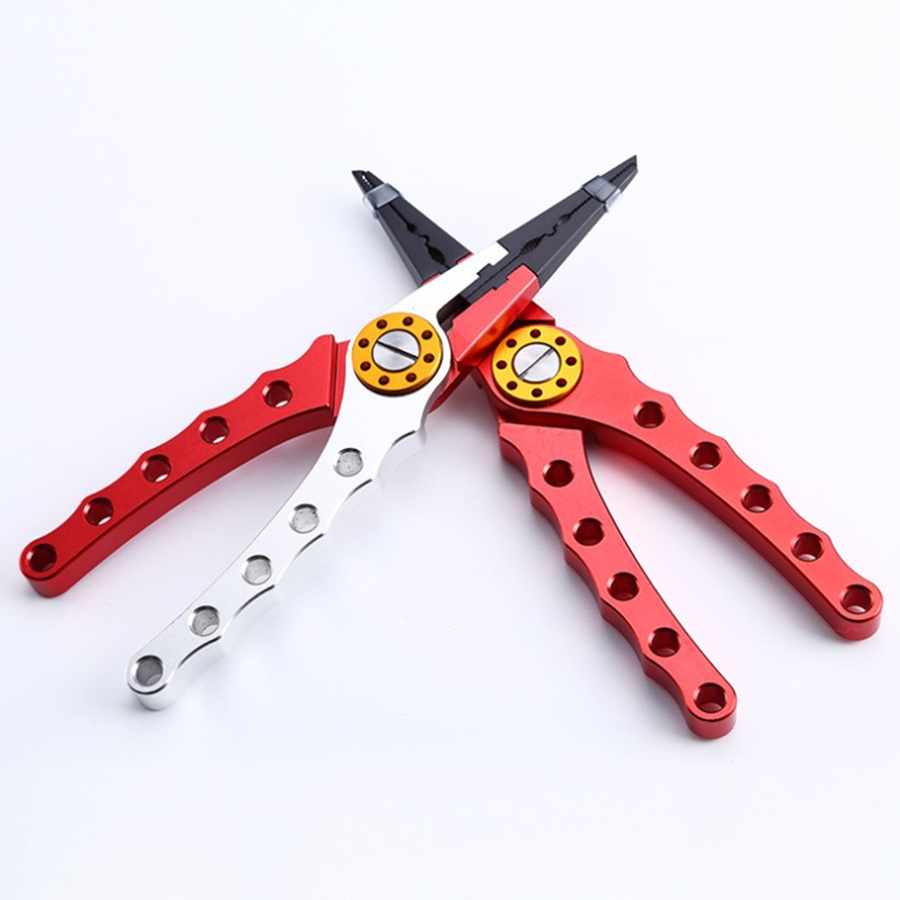 

2019 Amazon new model aluminium alloy fishing pliers Alloy knife edge fish tools, 8colors/customized