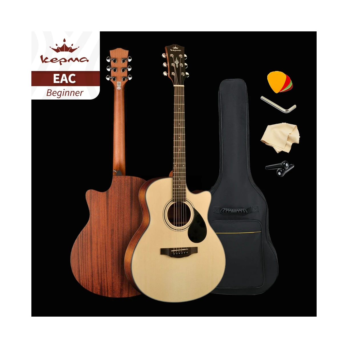 

Special Design Widely Used Solid Top Electric Acoustic Wholesale Guitars, Natural wood