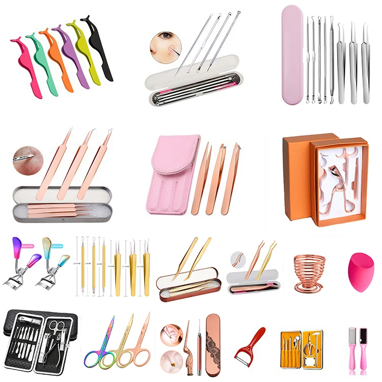 
OEM canton fashion custom extensions lash laah tweezers laah applicator eyelash tweezers 
