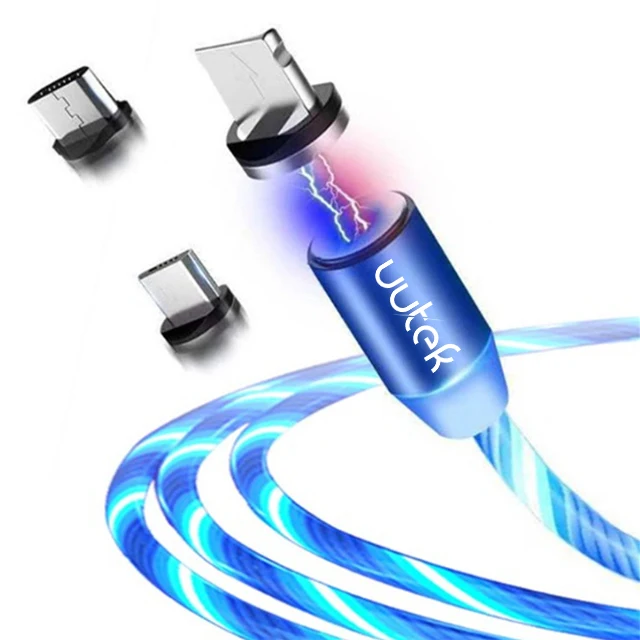 

Usb Cable Settpower UC002 3 In 1 Light Usb Luminous Glow Flowing Mobile Phone Cable Wholesale Magnet Charger Cable