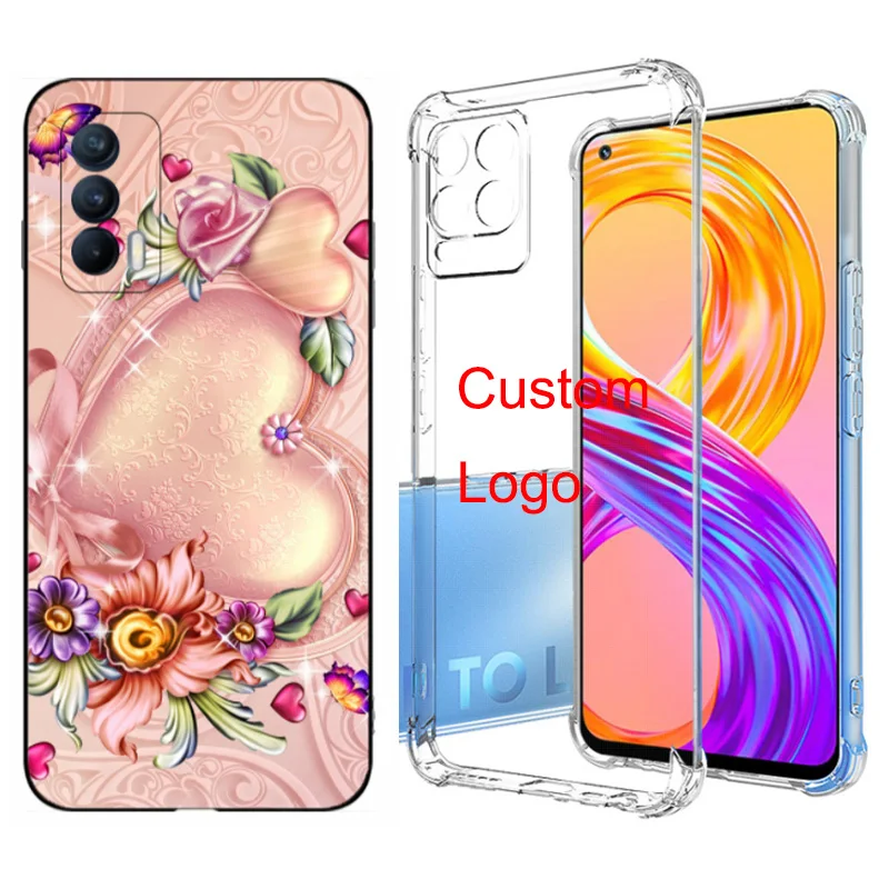 

For Realme Mobile Air Bag Cushion Drop Resistant 1.5mm Phone Accessories Case Cover For Realme V11 V15 GT 3 X7 X50 V5 Q2, Clear