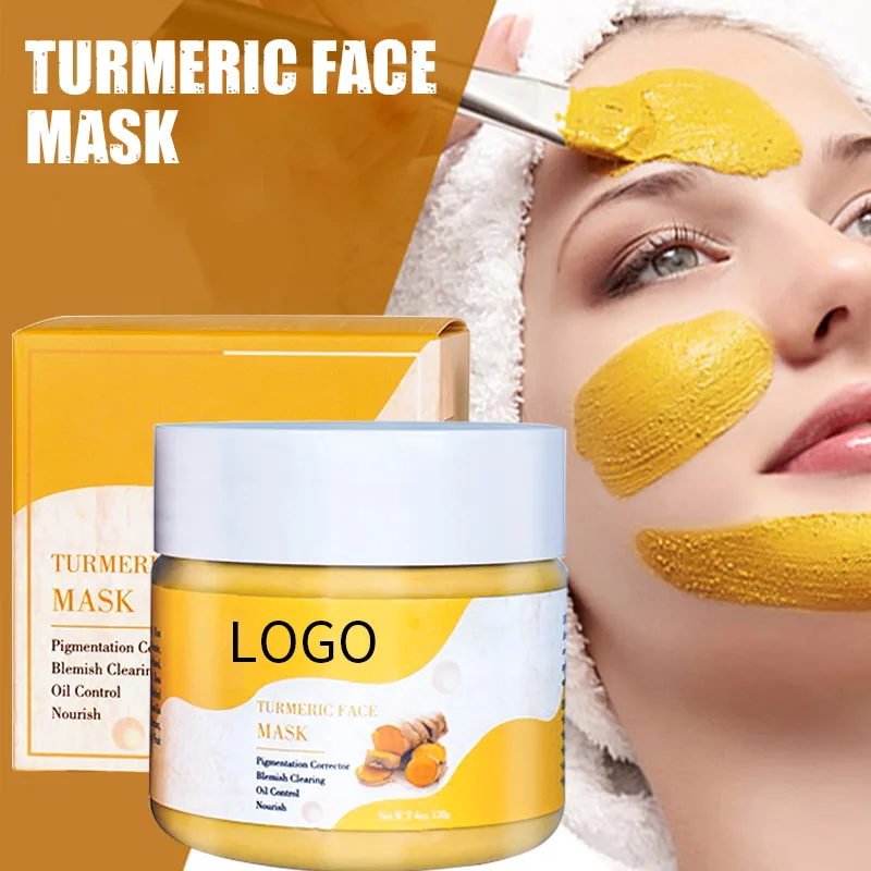 

Turmeric clay mask facial salicylic acid control acne to close the mouth tumeric face mask wholesale face mask skin care