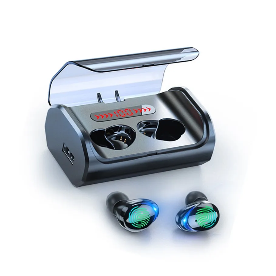 

Wireless Mini Earphone Stereo Earbud Gaming Headset Headphone for All Phone