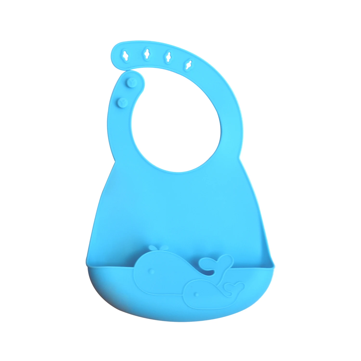 

Adjustable baby bibs silicone with print eco-friendly toddlers, Natural