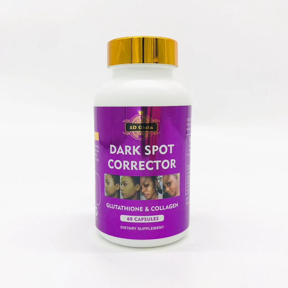 

5D Gluta Dark Spot Corrector Capsules Whitening Pills Skin Care Gluta Vitamin E Remove Melanin