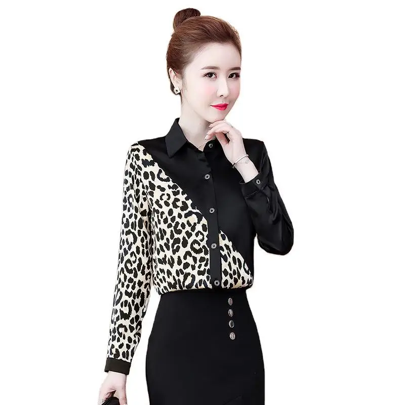 

Mzl's Love Spring New Korean Fashion Foreign Net Red Shirt Was Thin Stitching Shirt Women