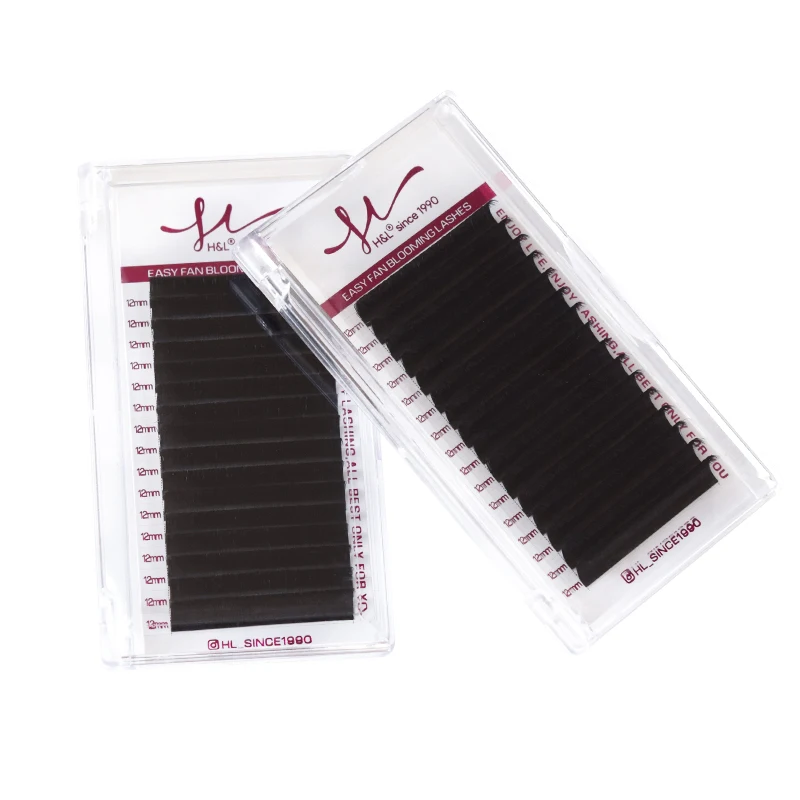 H&L Top Quality Wholesales Korean PBT Easy Fan Blooming Lashes 16 Rows Volume Lashes
