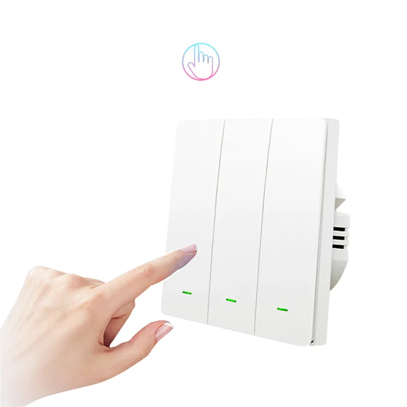 Factory Price Tuya App OEM WiFi Electrical Light Wall Switch EU UK Standard Smart Home Automation Wire less Touch Switch ON/OFF