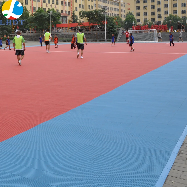 

Anti-slip sports floor suspended interlocking outdoor backyard ice hockey court decking tiles, 12 colors