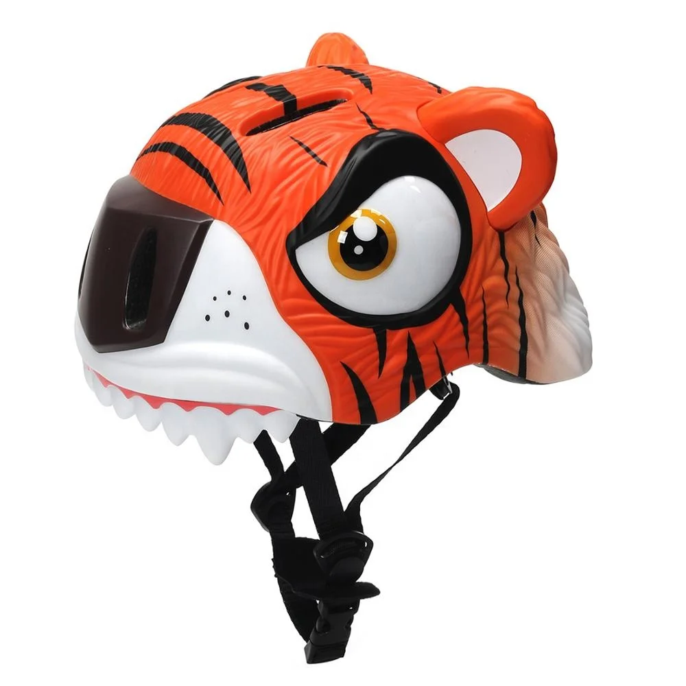 

China helmet funny tiger shape lightweight kids scooter inline skates sports bikes helmet