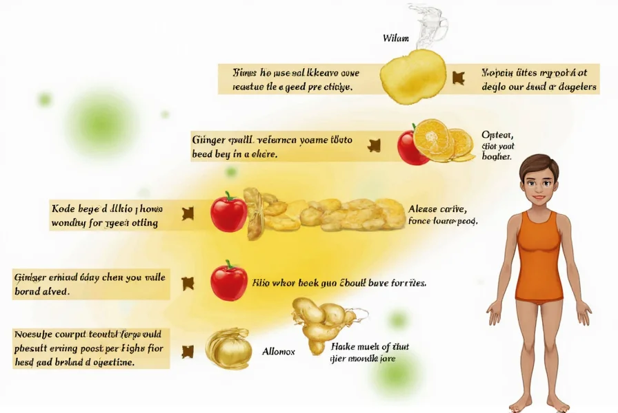 Variety of ginger preparations including fresh root, powder, tea, and supplements for blood pressure management