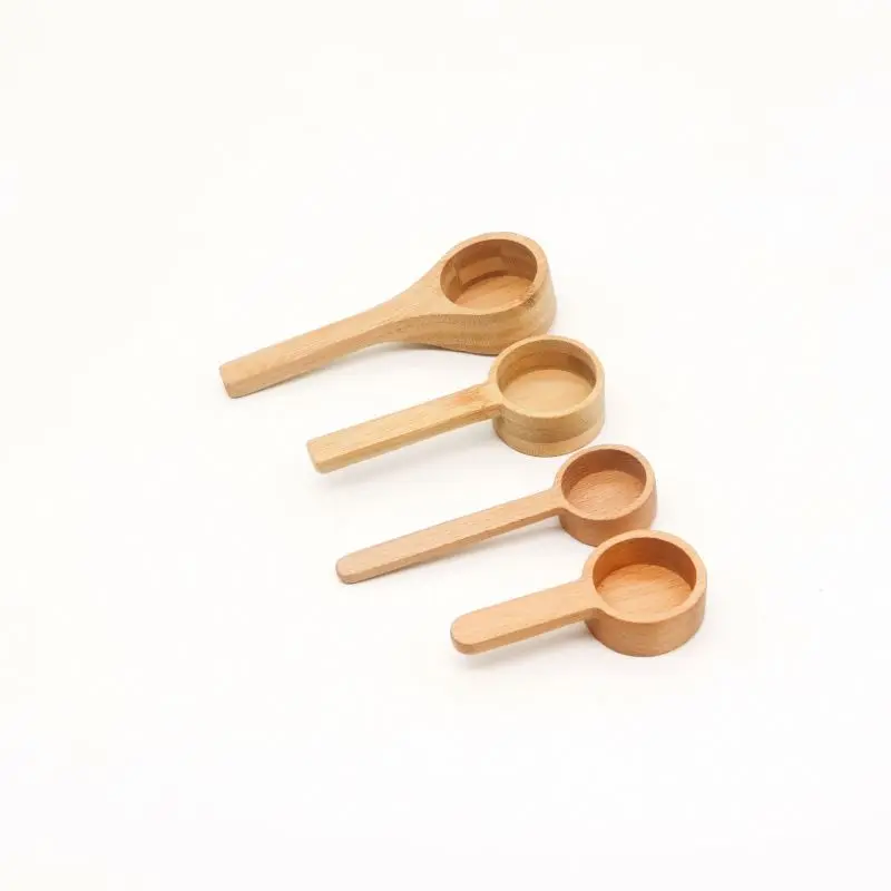 

Hot Sale Wooden Coffee Measuring Scoop Wooden Coffee Tea Measuring Spoon Espresso Coffee Spoon, Natural