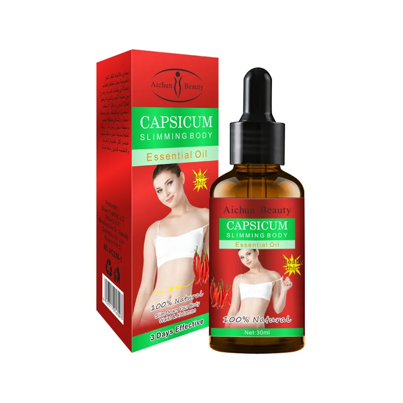 

Hot Sale Body Fat Burning Slim Oil Chili Slimming Essential Oil For Weight Loss