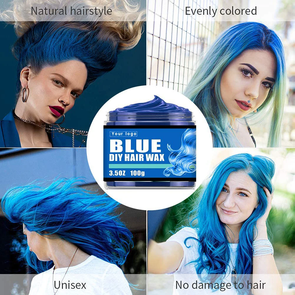 

Hair color wax private logo natural hair color wax styling mud cream