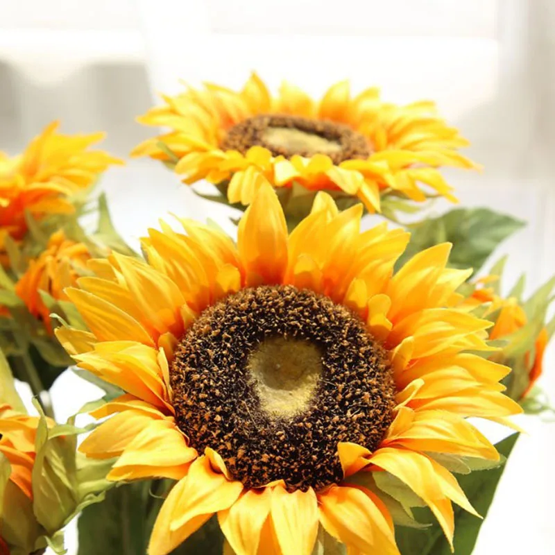 K020640 Artificial Sunflower Bouquet Giant Artificial Sunflower For