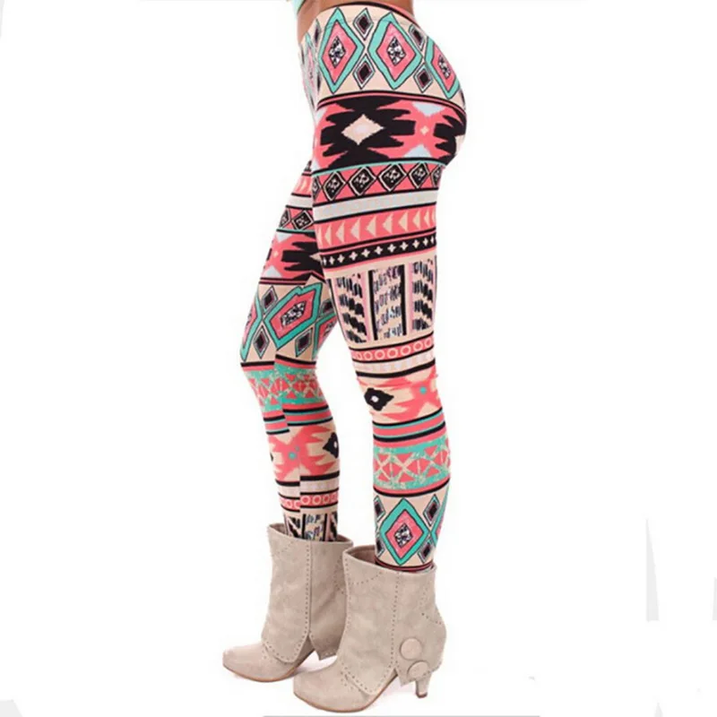 

Custom Women's Comfy Christmas Print High Elastic Stretch Skinny Leggings Pants