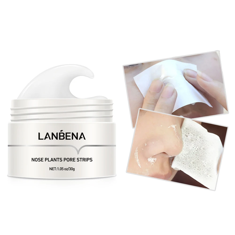 

LANBENA Original top sell shrinking pore blackhead remover peel off nose blackhead mask, White