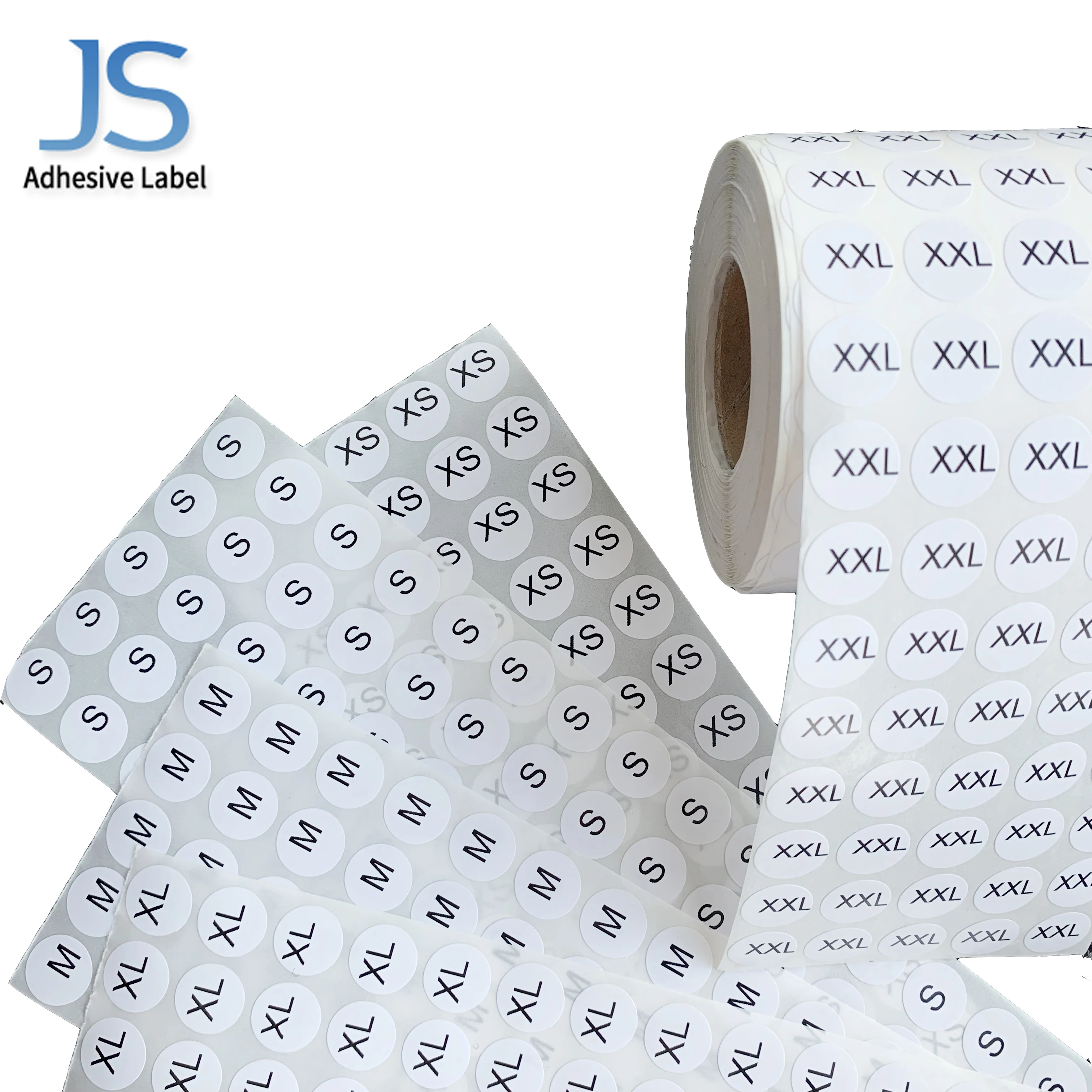Bulk Round Clothing Size Custom Stickers For Garment Label Buy