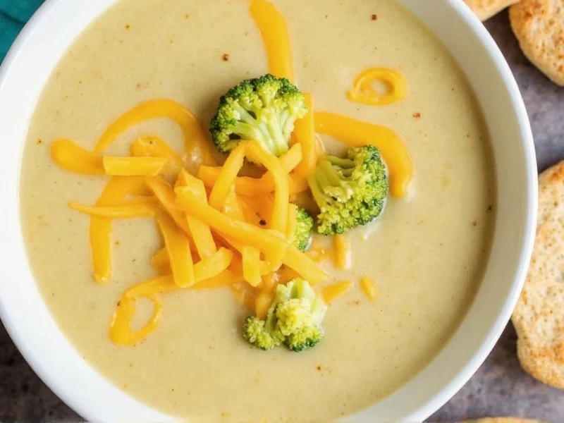 Keto Cheddar Broccoli Soup: 5g Net Carbs Recipe