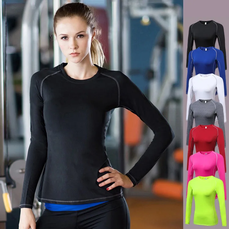 

Aipbunny 2019 Quick Drying Women Long Sleeve Gym Elastic Yoga Sport Jersey T Shirt Fitness Women's Running Tops Tee Shirts