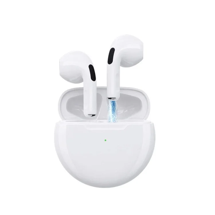 

2021 New Design Pro6 True Wireless Earbuds White Headphone Air Pro 6 BT Wairless Ear Buds Ear Pods Earphone