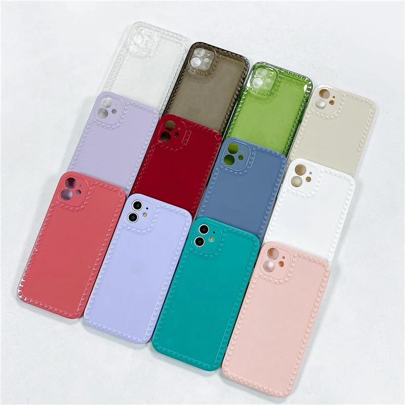 

Hot Colors 2021 New Wholesale Phone Cases Cover Fashion Simple Plain Shockproof for iphone 11 12 pro max Mobile Phone Case, 12 colors