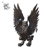outdoor decoration myth movie hot cast bronze eagle figure god statue with shield BSD-176