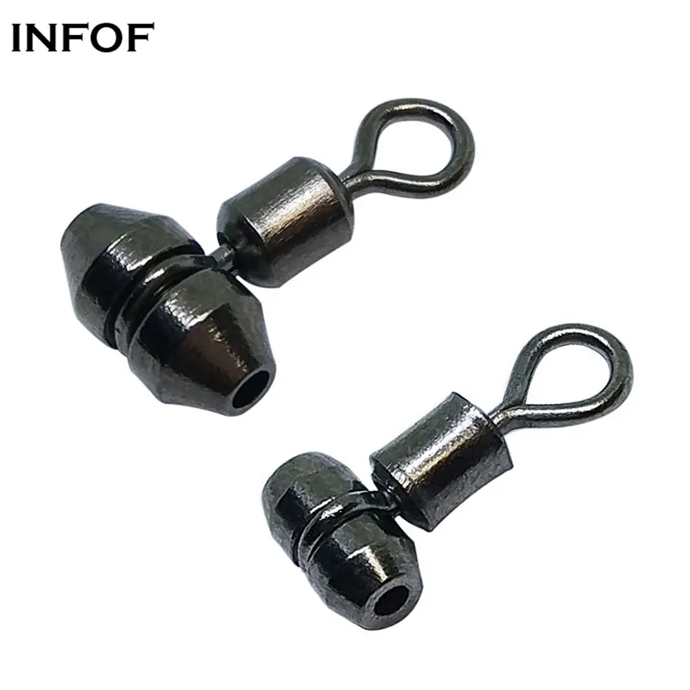 

Free Shipping 3 Way Swivel Fishing Swivels Stainless Steel Lure Hook Connector Swivel Hook Feeder Carp Fishing Tackle, Silver or black nickle